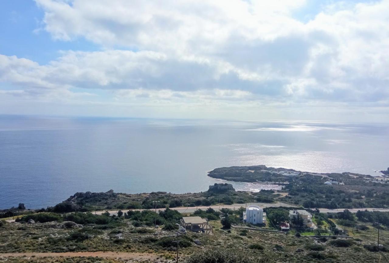 Luxury Apartment With Sea View Near Kallithea Koskinou  Ngoại thất bức ảnh