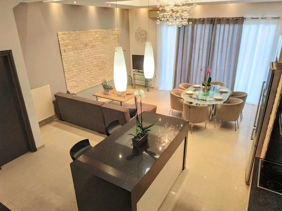 Luxury Apartment With Sea View Near Kallithea Koskinou  Ngoại thất bức ảnh